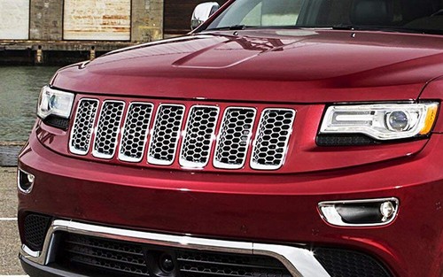 Chrome Front Insert Honeycomb Mesh Grille Trim fits Jeep Grand Cherokee 2014-16 - Picture 9 of 11