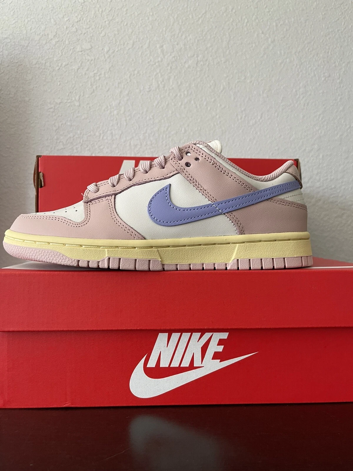 Nike Dunk Low Oxford rosa donna taglia 10 W 8 5 M DD1503 601 nuove