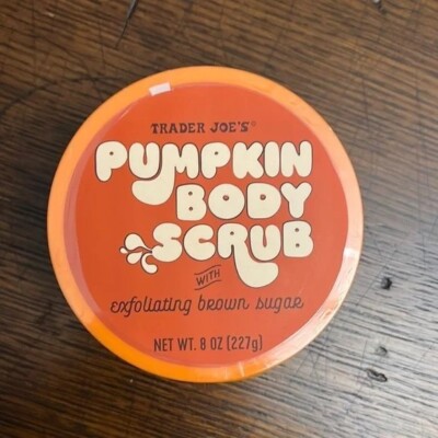TRADER JOE'S Pumpkin Body Body Scrub Exfoliating Brown Sugar 8oz NEW Limited