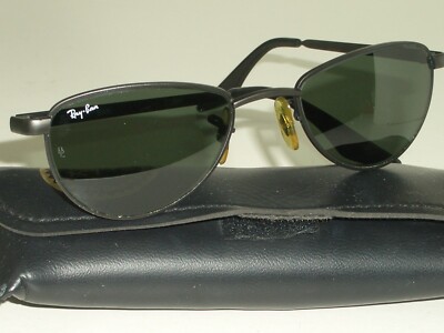 VINTAGE B&L RAY BAN W2193 YSAW G15 UV BLACK CHROME GRIDLOCK SLEEK