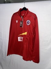 Macron red  quarter zip team wear jacket XL