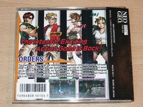 Neo Geo CD - Metal Slug 2 di SNK - inglese - USA + scheda spina dorsale - Foto 3 di 5