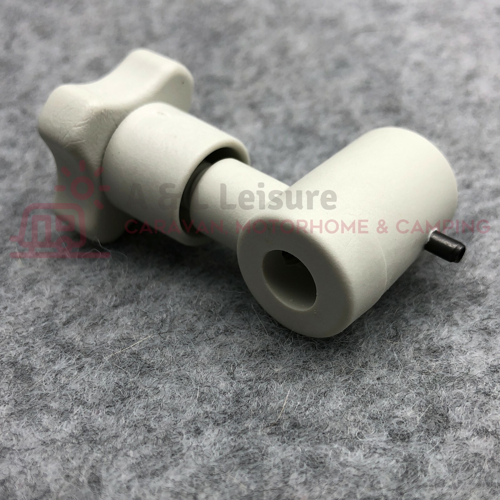 Caravan, Motorhome - Polyplastic Window Stay Lock Replacement Knob Grey - AMT102
