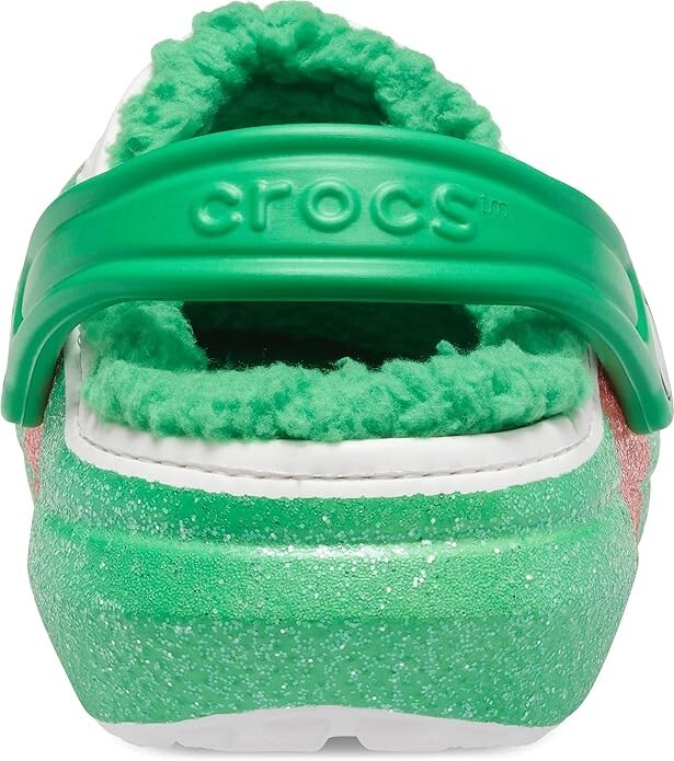 NWT Crocs Classic Lined Holiday Christmas Elf Fur Lined  display picture 1