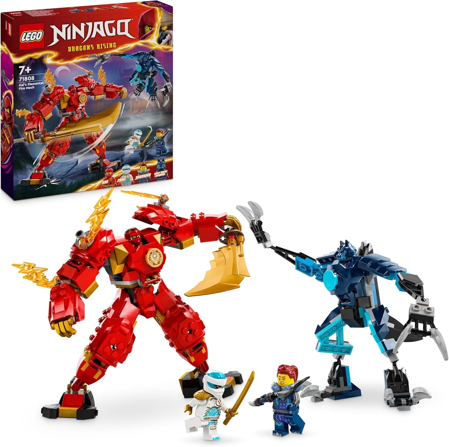 LEGO Ninjago Le Robot Élémentaire du Feu de Kai 71808 pour Enfant