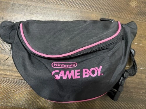 Nintendo Game Boy Fanny Pack Waist Bag Black Hot Pink Vintage 90s