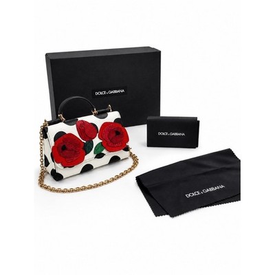 Dolce & Gabbana Phone Case Bag Sicily Von Polka Dot Floral Mini