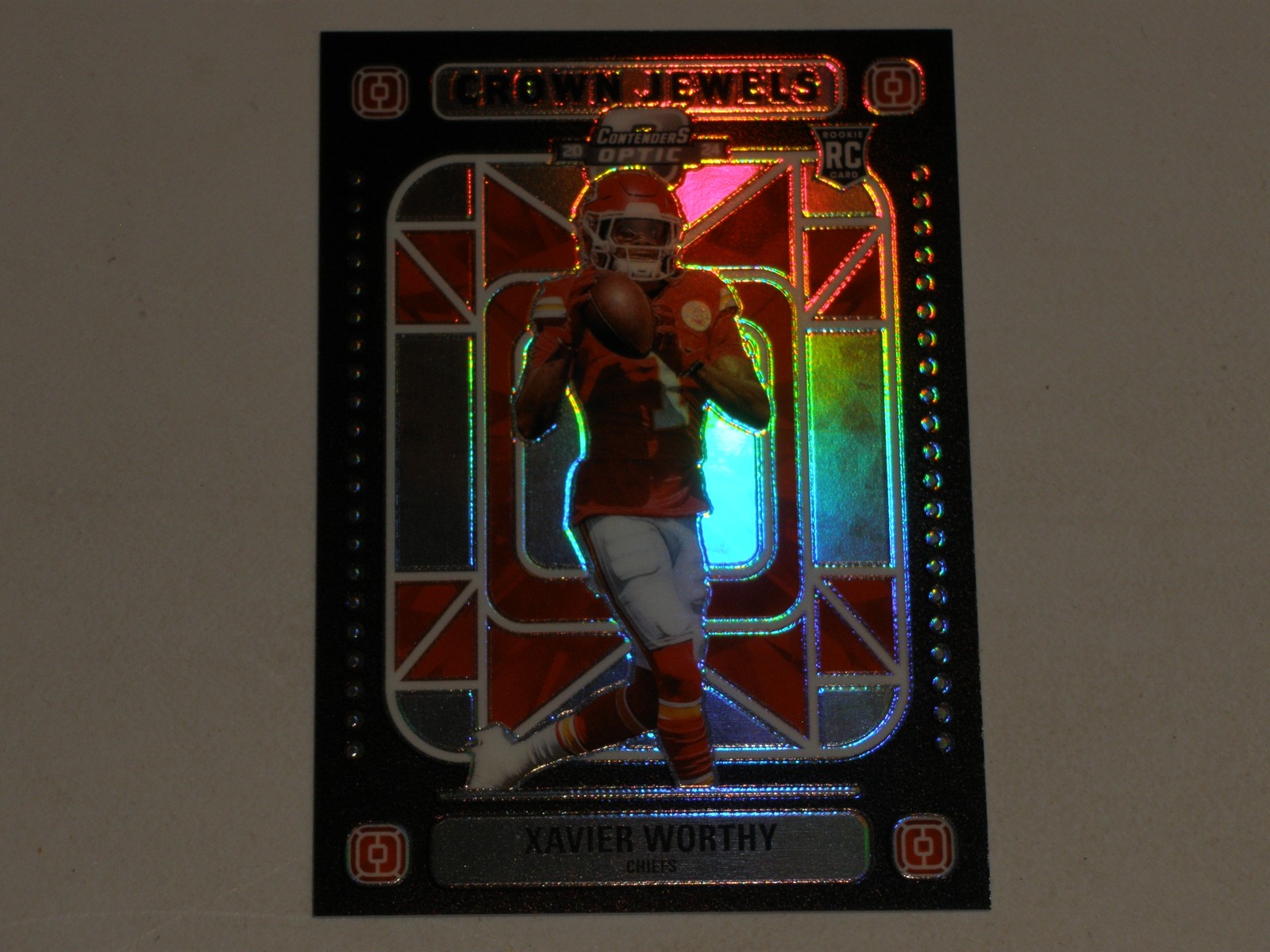 2024 Panini Contenders Optic Crown Jewels Silver Prizm #XWY Xavier Worthy RC
