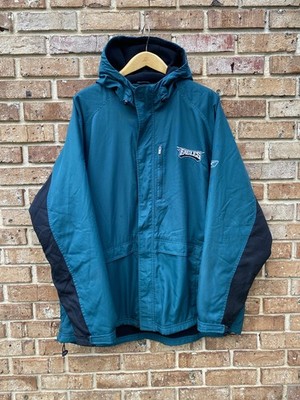 Vintage Philadelphia Eagles Reebok Down Jacket With Fleece Lining NFL Size 2XL
