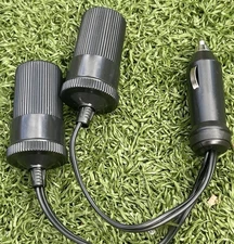 12V Car Cigarette Lighter Adapter Splitter – Dual Socket Power Outlet Accessory