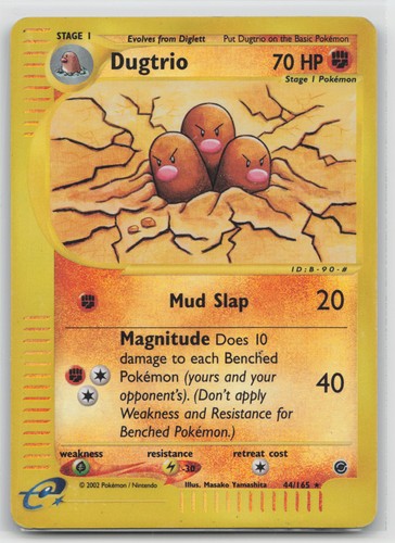 Expedition Dugtrio 44 Rare Pokemon HP