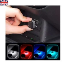 1x  LED USB Car Interior Neon Atmosphere Ice Light Ambient Lamp Bulb Accessories