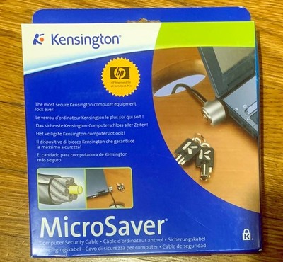 Kensington MicroSaver Laptop Security Cable Lock w/ Keys Open Box Free Shipping!
