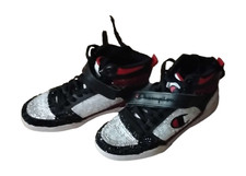 Champion Arena Power Hi Top Sneakers Mens Black White Red Sequins size 7