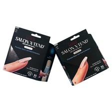 LOT OF 2* KISS Salon X-Tend LED Soft Gel System Starter Kit Medium 30 Nails NIB.