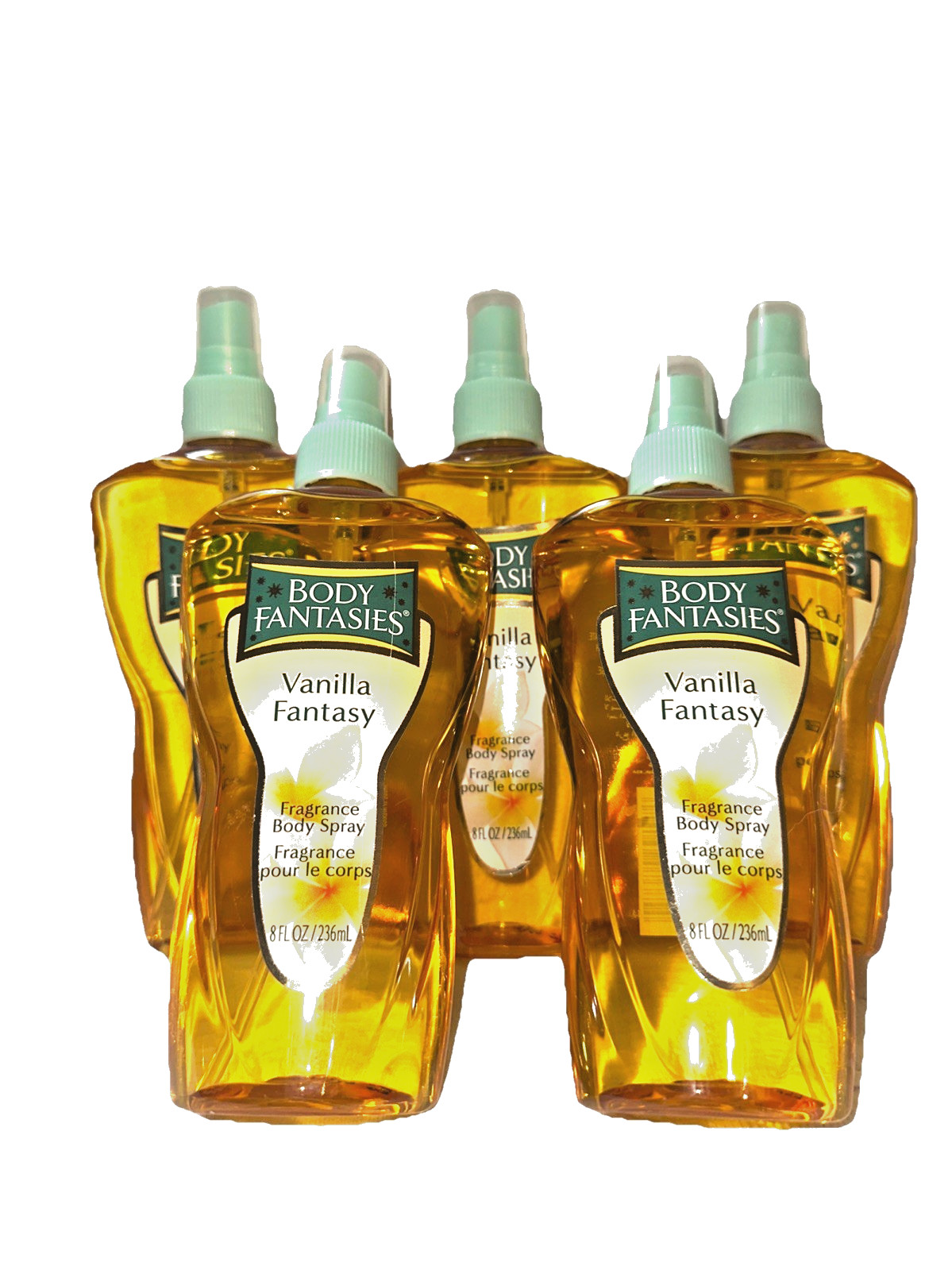 5 Body Fantasies VANILLA Fantasy 8 oz Fragrance Body Spray le corps New 10% DISC