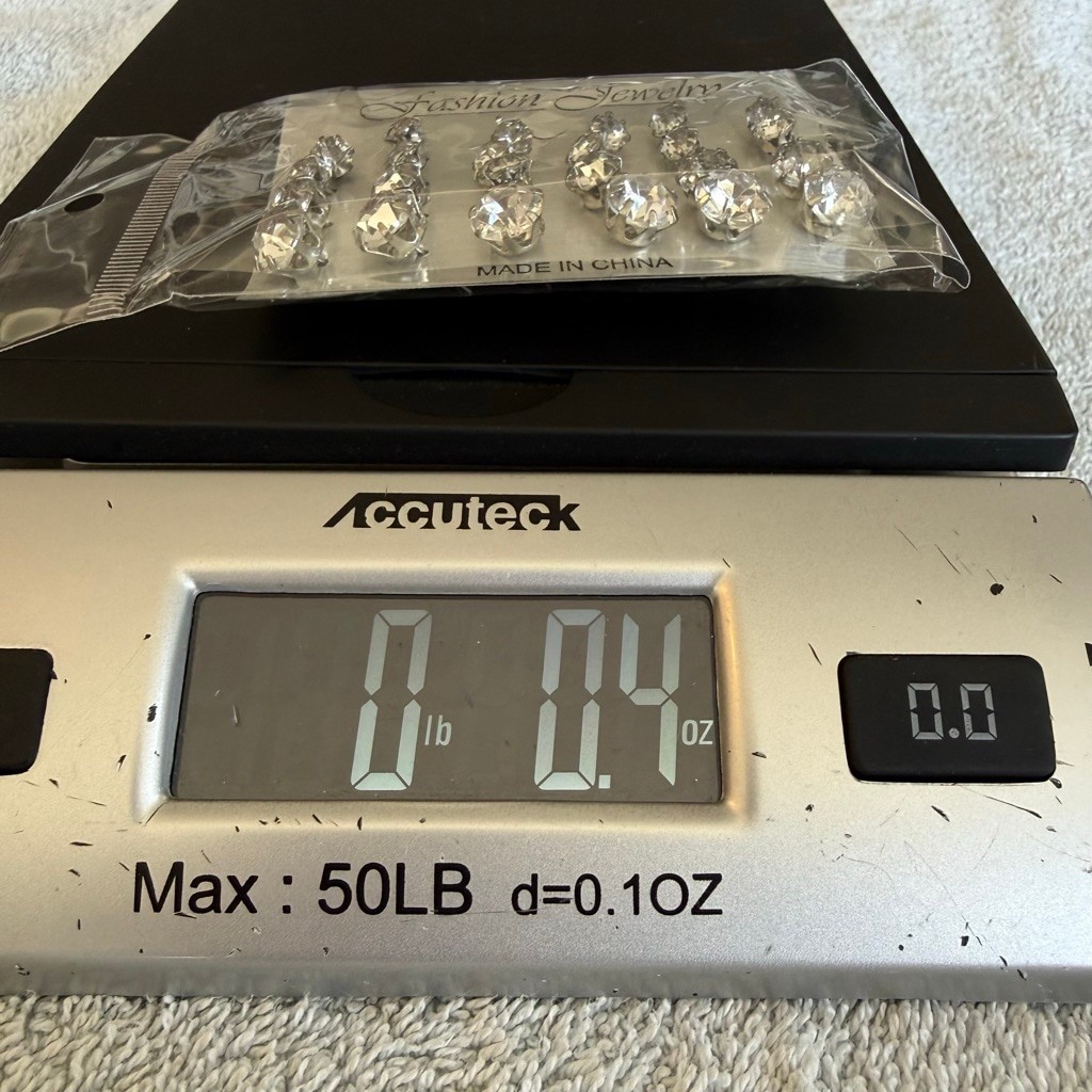 Statement Rhinestone Stud Earrings Set – Oversize… - image 7