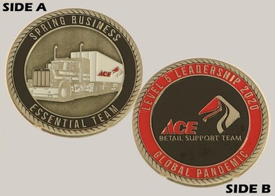 Ace Retail Support Team 2020 Pandemic Challenge Coin  M#5