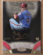 2021 Topps Tier One Auto Bronze Ink Spencer Howard /25 FREE GROUND ADVANTAGE 