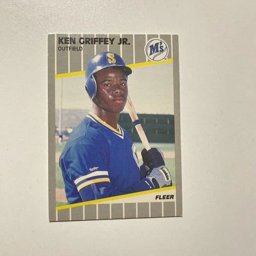 Ken Griffey Jr. 1989 Fleer #548 Rookie (Well Centered) Seattle Mariners