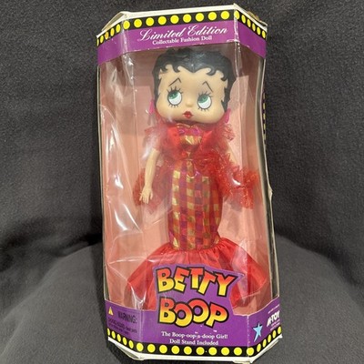 Vtg. 1986 Betty Boop The Boop-oop-a-doop Limited Edition Collectible - Red/Gold