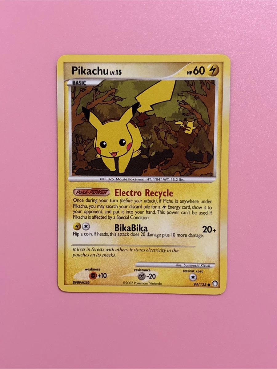 Pikachu Pokémon TCG Mysterious Treasures Individual Collectible