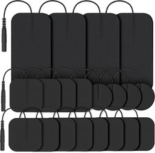 TENS Unit Replacement Pads Set, 20 Packs, Multiple Sizes, Reusable, Latex Free