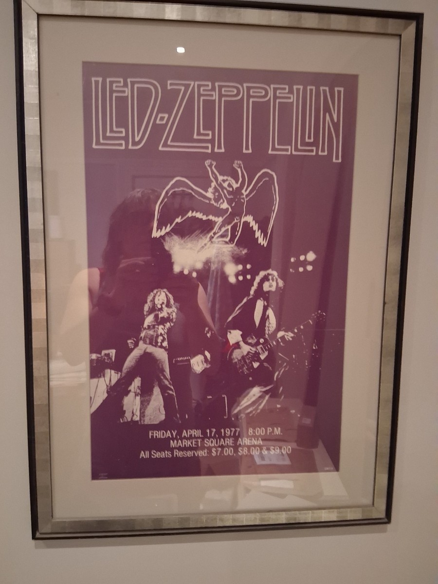 RARE Led Zeppelin AUTHENTIC 1977 CONCERT POSTER Market Square