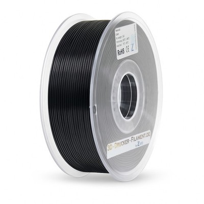 Z3D PETG 1,75mm SCHWARZ 1kg 3D Drucker Filament BLACK für Prototyp Bauplanung