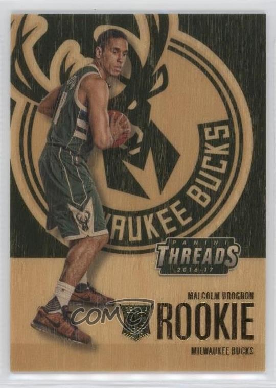 2016-17 Panini Threads Wood Rookies Malcolm Brogdon #242 Rookie RC