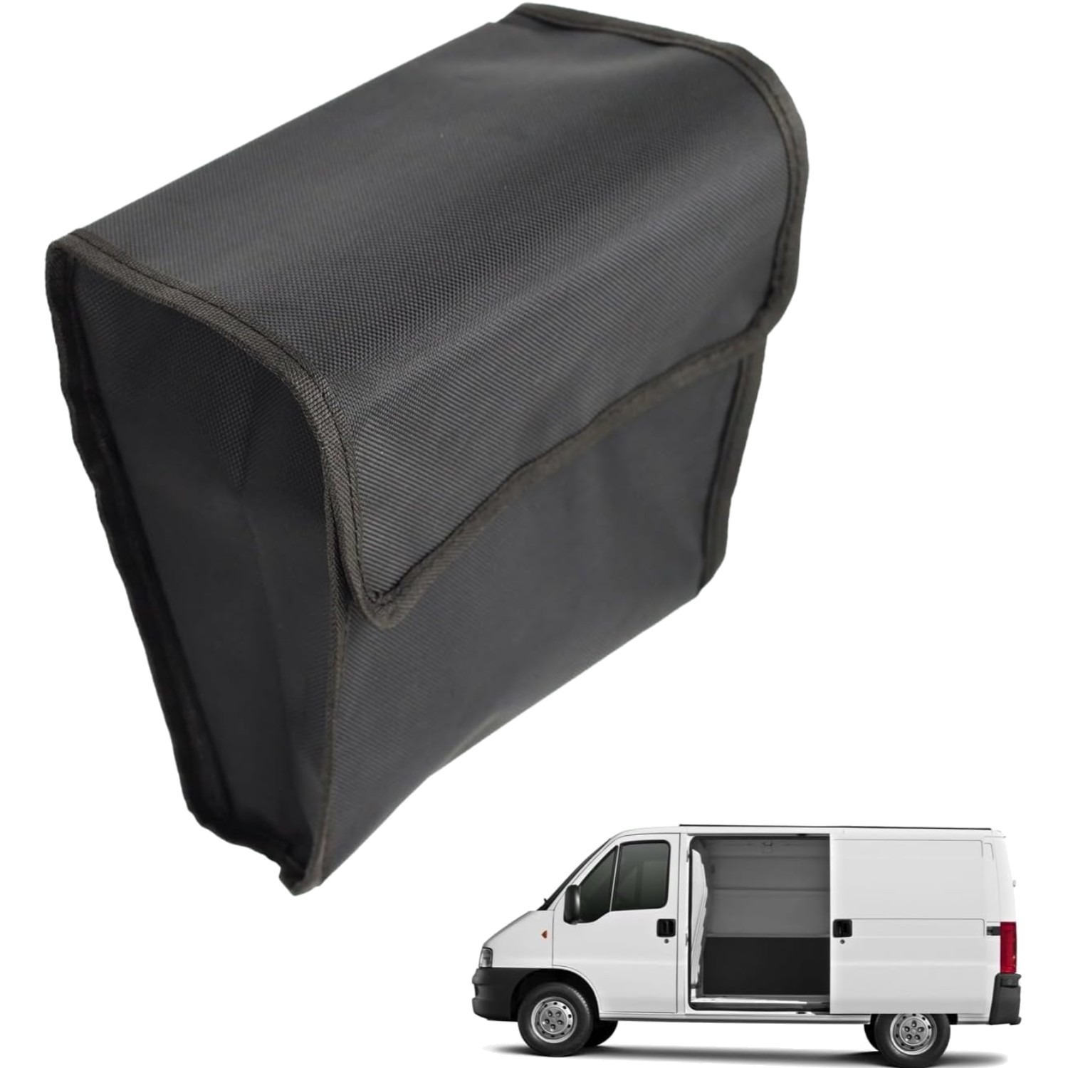 Sac de rangement camping-car pour Fiat Ducato, Boxer et Jumper, organisateur de cabine noir