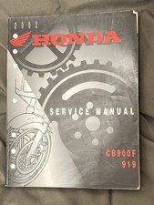 2002 Honda CB900F Hornet 919 CB900 F Service Work Shop Manual Repair