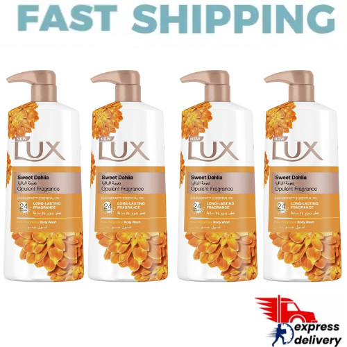 4X LUX Shower Gel Sweet Dahlia For 24 Hours Long Lasting Fragrance, 700ml