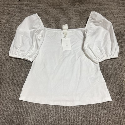 H&M Blouse White Sleeveless Women s Size XS NWTQ