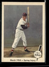 1959 FLEER TED WILLIAMS #50 MARCH 1954 - SPRING INJURY RED SOX