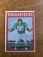 1972 O-PEE-CHEE CFL FOOTBALL CARD - # 86 Don Bahnuik