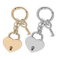 Heart Padlock Bag Charms Cute Keychain Purse Charms for Handbags Backpacks