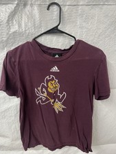 Adidas Arizona State Sun Devils Retro Logo Hoodie. Vintage Size L Large