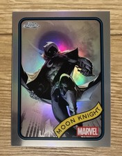 2025 Topps Chrome Marvel #98 MOON KNIGHT! Neuwertige Original Refraktor Karte!