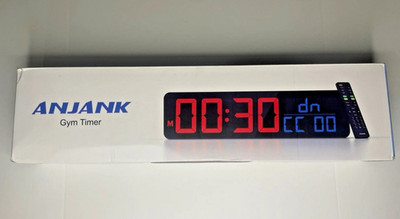 Gym Timer 15''Large LED Display Wall Clock | Gym Interval Workout | Count Down