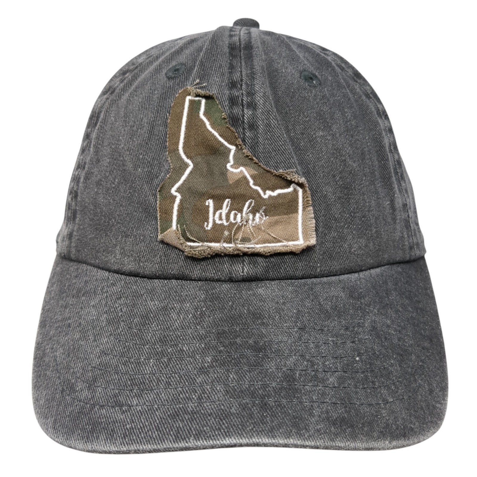 Idaho State Map Patch Slideback Hat Gray One Size… - image 1
