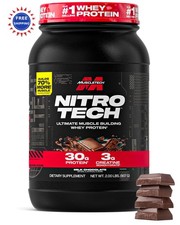 Whey Protein Powder Milk Chocolate 2 Pound Muscletech Nitro-Tech Ultimate BCAA