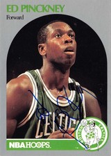 Ed Pinckney autographed Basketball Card (Boston Celtics) 1990 Hoops #47