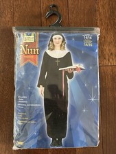 Classic Nun Costume Standard One Size Fits Up To Adult 14/16