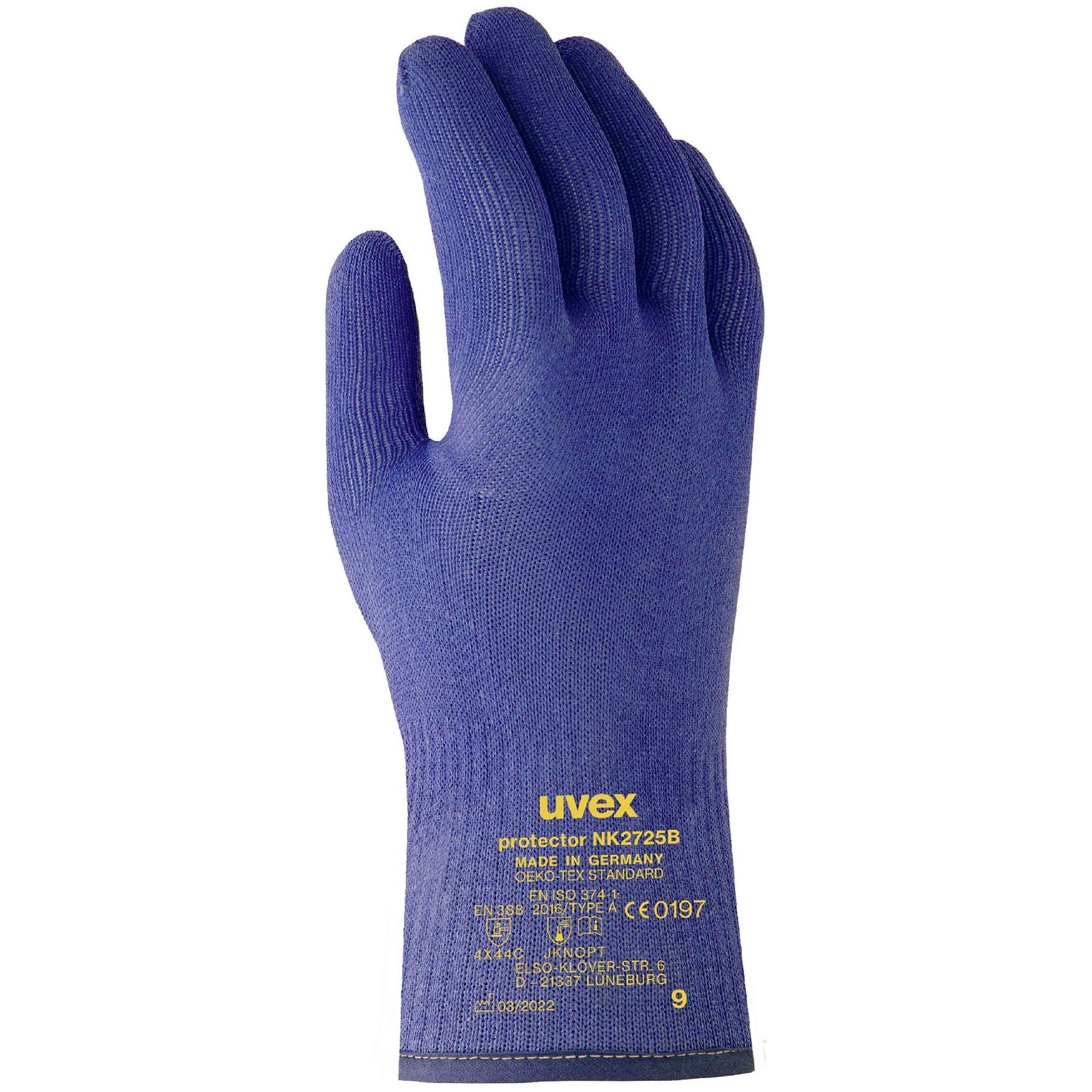 uvex Protector NK2725B gloves size 10 for chemical mechanical use