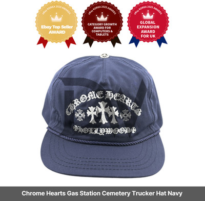 Chrome Hearts Tankstelle Friedhof Truckermütze Navy/Express/Original