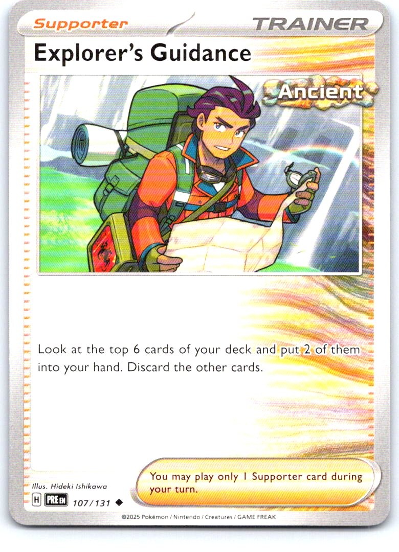 Explorer's Guidance 107/131 Uncommon Prismatic Evolutions Pokemon Near Mint