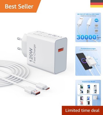Portables 120W Schnellladegerät für Redmi/Poco/Xiaomi - Mit intelligentem Chip