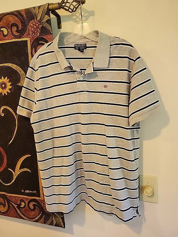 VTG Ralph Lauren Polo Jeans Mens 2XL Fits Like Large Golf Polo Shirt Cotton 