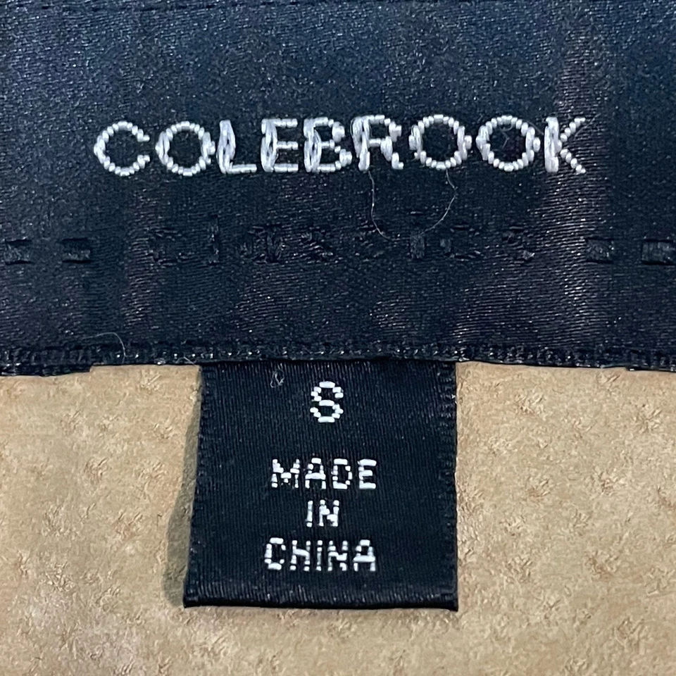 Chaqueta Colebrook Tostada Gamuza Genuina Doble Pecho Forrada Cuello Talla Pequeña S Foto 3 de 4